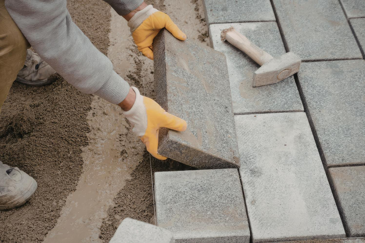 Colocación de materiales